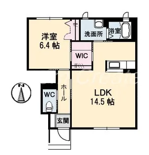 コートクレールII【1階】の間取り