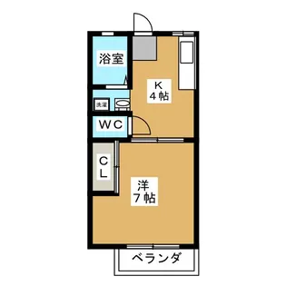 ハウスヤマオカ【1階】の間取り