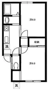 コーポあじさい【1階】の間取り
