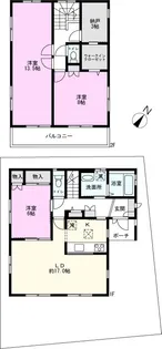 千葉県松戸市松戸【一戸建】の間取り