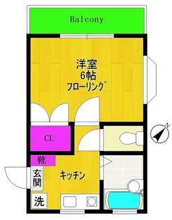 フレンドリーハウス【1階】の間取り