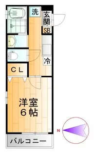 東京都荒川区南千住2【アパート】の間取り