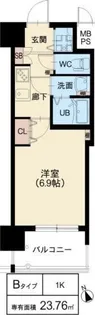 大阪府大阪市東住吉区桑津2【マンション】の間取り