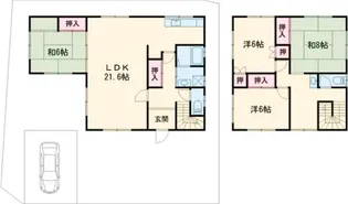 大阪府枚方市山之上北町【一戸建】の間取り