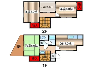 東京都練馬区南田中3【一戸建】の間取り