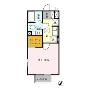 東京都八王子市南大沢2【アパート】の間取り