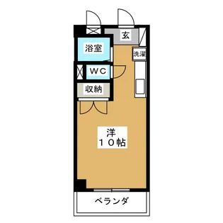 エクセル貴多川No,5B棟【1階】の間取り