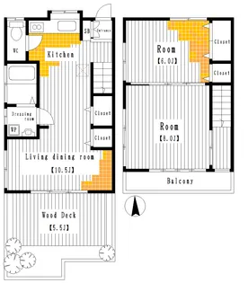 神奈川県横浜市磯子区中原4【一戸建】の間取り