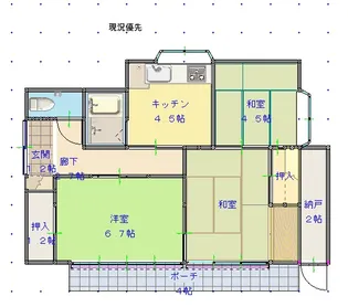 長野県長野市川中島町原【一戸建】の間取り