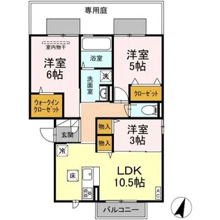 鹿児島県鹿児島市中山町【アパート】の間取り