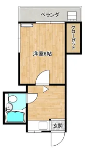 シバタハイツ【2階】の間取り