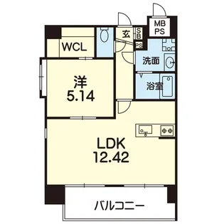 セリジェ クレール【8階】の間取り