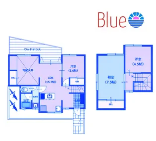 神奈川県鎌倉市岡本1【一戸建】の間取り