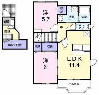 パーチェ【2階】の間取り