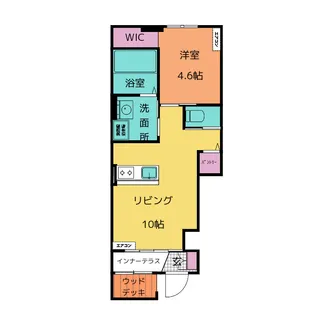 シュプリーム桜【1階】の間取り