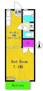 ジャンポールB棟【1階】の間取り