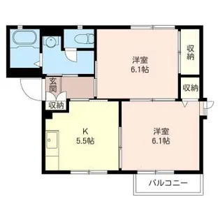 サンモールC【2階】の間取り