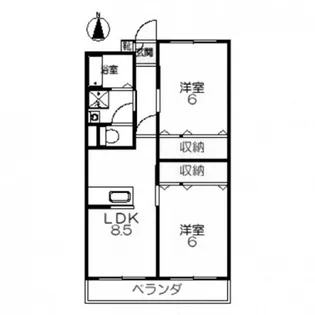 武田マンション【2階】の間取り