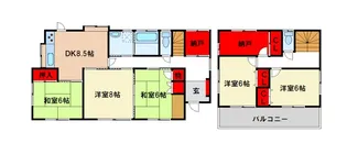 福岡県筑紫野市原田7【一戸建】の間取り