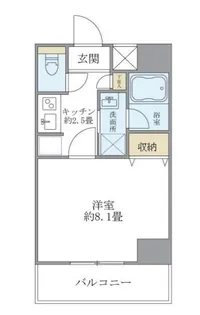 Cross Point AKABANE【3階】の間取り