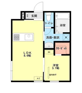 LIFE白山浦【2階】の間取り