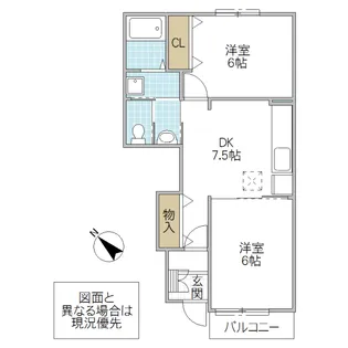サニーレジデンス T【1階】の間取り