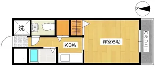 マスターズイン銀杏町【3階】の間取り