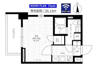 ステージファースト芝公園【8階】の間取り