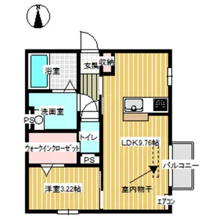 新潟県五泉市今泉【アパート】の間取り