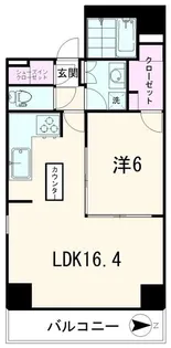 アイムズ芝大門【6階】の間取り