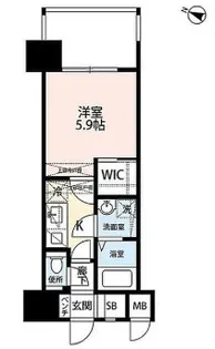 サヴォイ ラ・サブリエール【13階】の間取り