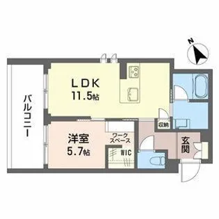シャーメゾンサクラスクエア本郷【3階】の間取り
