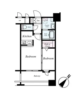 エンクレスト博多駅東II【11階】の間取り
