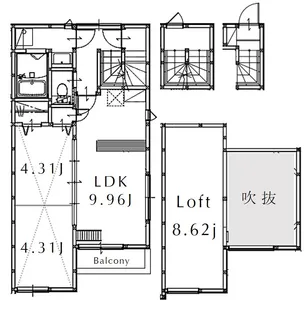 Leon【3階】の間取り