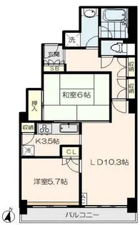 東京都練馬区春日町5【マンション】の間取り
