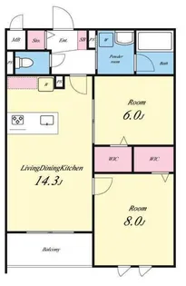 東京都練馬区高松1【マンション】の間取り