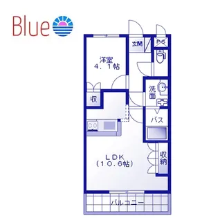 メゾン・クレール【1階】の間取り