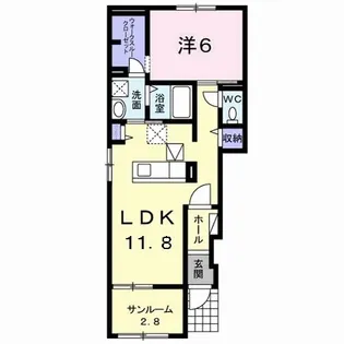 ジラソーレ【1階】の間取り