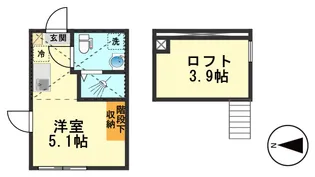 東京都江戸川区南篠崎町4【アパート】の間取り
