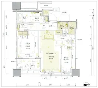 白金ザ・スカイ WEST棟【31階】の間取り