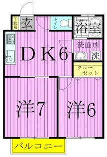 サンライトパレス【2階】の間取り