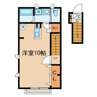 シルクコートA【2階】の間取り