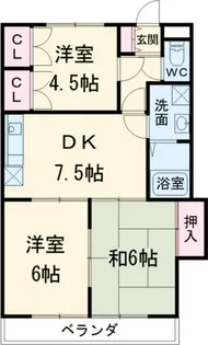 原第10マンション【3階】の間取り