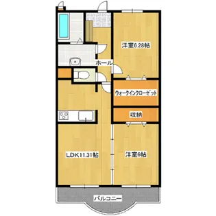 エテルノ・ティエラII【3階】の間取り