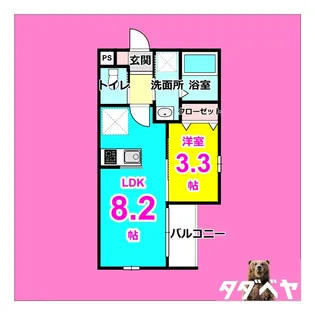 robot home 近鉄八田(ロボットホーム【1階】の間取り