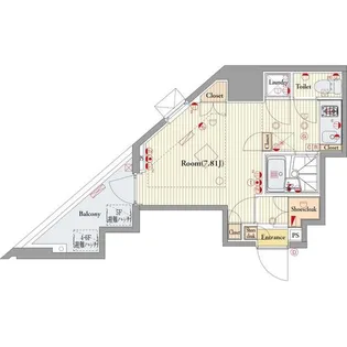 ビバリーホームズ三鷹【9階】の間取り