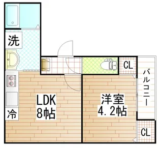 Blanc Court Nagase【2階】の間取り