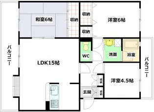 第2ファミーユ半田【4階】の間取り