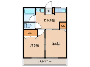 ガーデン深沢【2階】の間取り