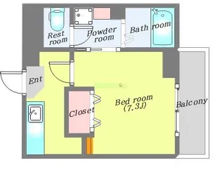 コットンK【3階】の間取り